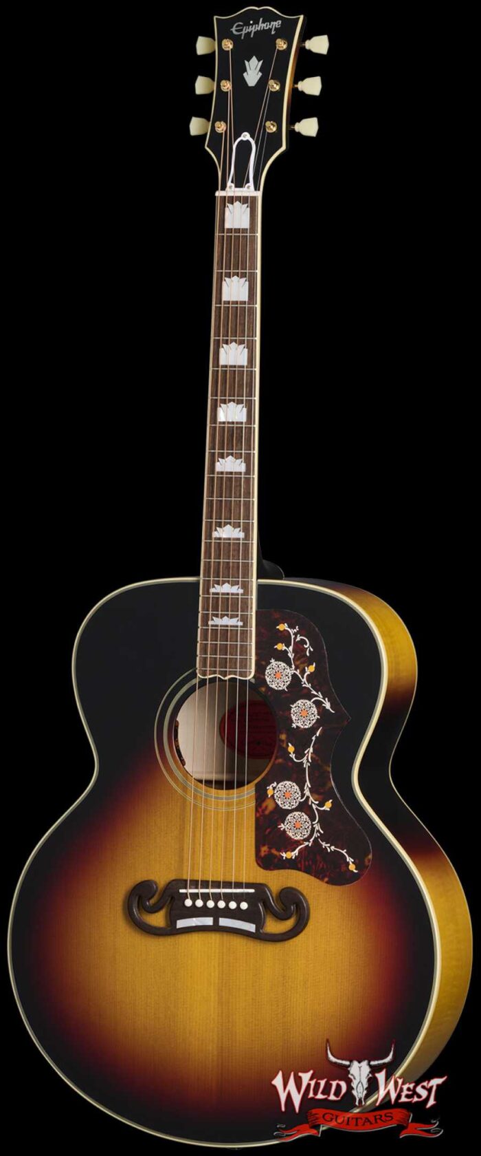 Epiphone Inspired by Gibson Custom 1957 SJ-200 Vintage Sunburst 5.45 LBS - Image 1