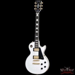 Epiphone Inspired by Gibson Custom Les Paul Custom Alpine White Ebony Fingerboard Gibson USA Pickups 8.90 LBS - Image 2