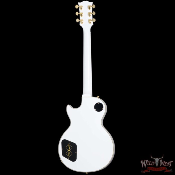 Epiphone Inspired by Gibson Custom Les Paul Custom Alpine White Ebony Fingerboard Gibson USA Pickups 8.90 LBS - Image 3