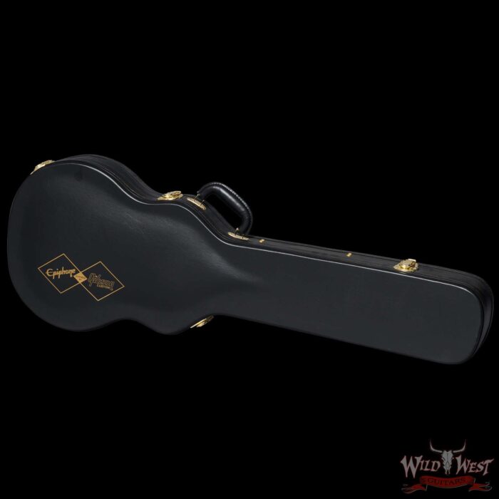 Epiphone Inspired by Gibson Custom Les Paul Custom Alpine White Ebony Fingerboard Gibson USA Pickups 8.90 LBS - Image 5