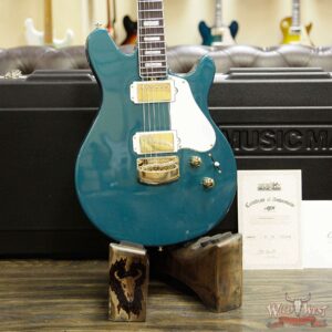 Ernie Ball Music Man BFR Limited #39 of 63 Valentine Rosewood Board Roasted Flame Maple Neck Pine Green - Image 11
