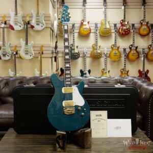 Ernie Ball Music Man BFR Limited #39 of 63 Valentine Rosewood Board Roasted Flame Maple Neck Pine Green - Image 12