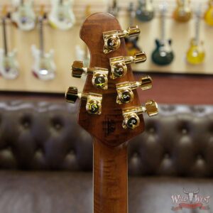 Ernie Ball Music Man BFR Limited #39 of 63 Valentine Rosewood Board Roasted Flame Maple Neck Pine Green - Image 14