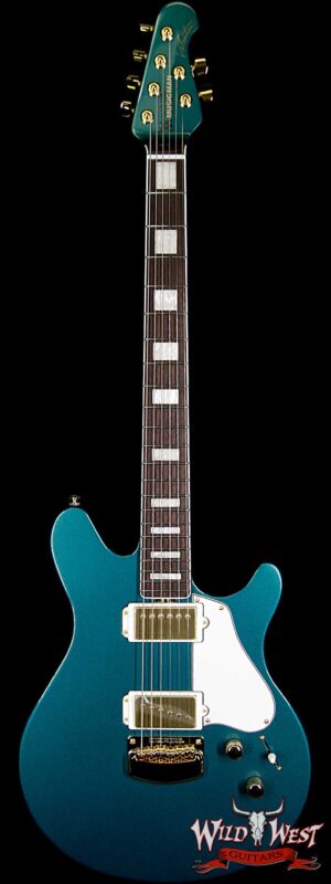 Ernie Ball Music Man BFR Limited #39 of 63 Valentine Rosewood Board Roasted Flame Maple Neck Pine Green