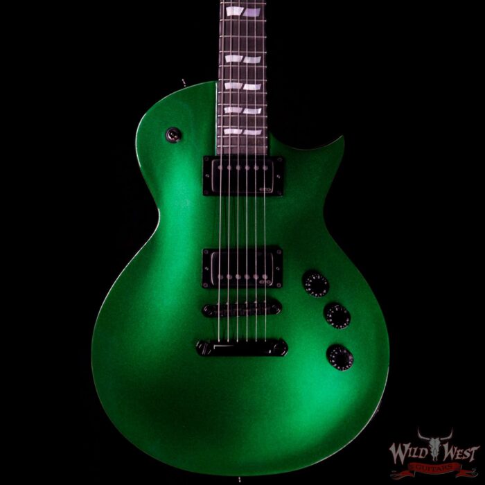 ESP USA 2019 NAMM Eclipse EMG Pickups Ebony Fingerboard Candy Apple Green Metallic - Image 3