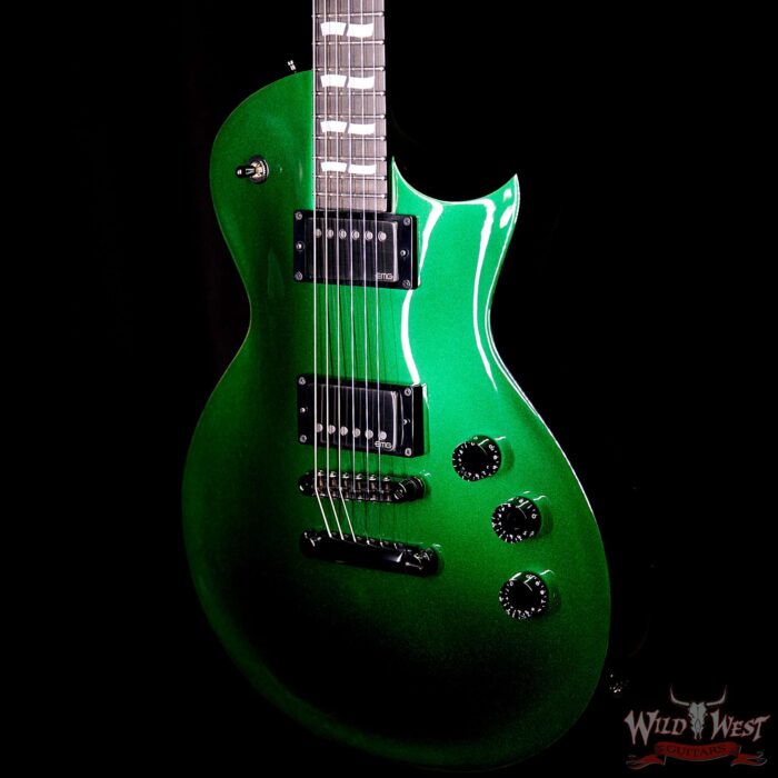 ESP USA 2019 NAMM Eclipse EMG Pickups Ebony Fingerboard Candy Apple Green Metallic - Image 2