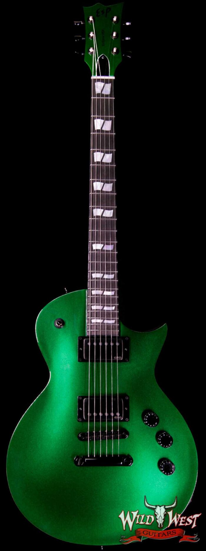 ESP USA 2019 NAMM Eclipse EMG Pickups Ebony Fingerboard Candy Apple Green Metallic - Image 1