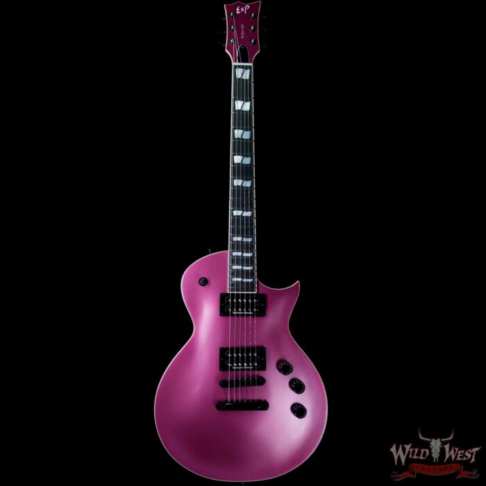ESP USA Eclipse Hardtail Ebony Fretboard Seymour Duncan Pickups Magenta Pearl Satin - Image 4