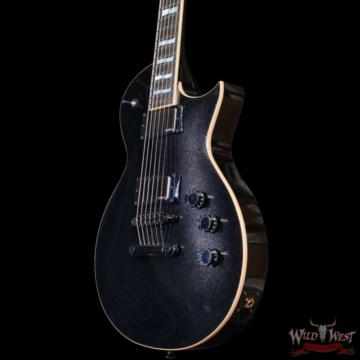 ESP USA Eclipse EMG 85x / 81x Pickups Sapphire Black Metallic 9.35 LBS - Image 2