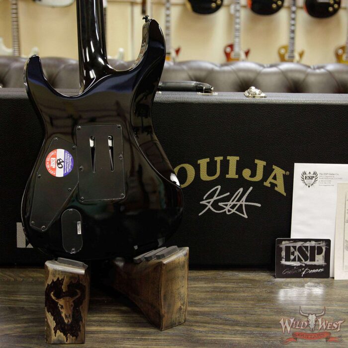ESP LTD Kirk Hammett Signature KH Ouija EMG HH Floyd Rose Quilted Maple Top Natural 1 of 666 Limited - Image 11