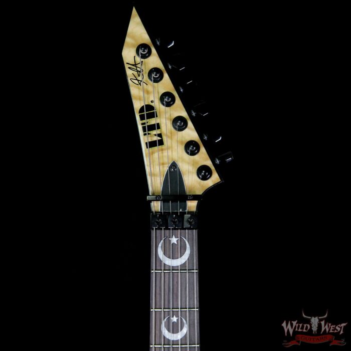 ESP LTD Kirk Hammett Signature KH Ouija EMG HH Floyd Rose Quilted Maple Top Natural 1 of 666 Limited - Image 5