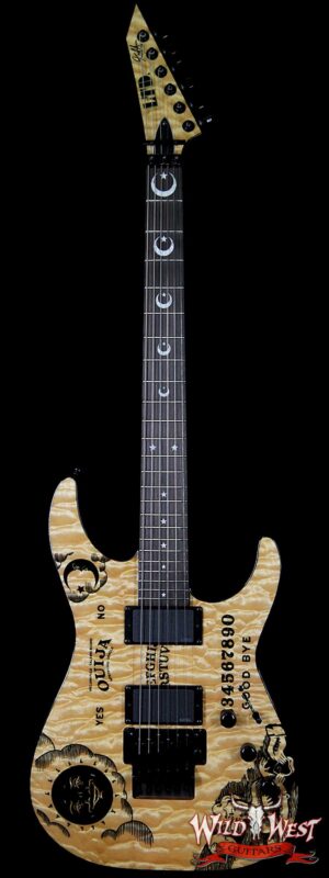 ESP LTD Kirk Hammett Signature KH Ouija EMG HH Floyd Rose Quilted Maple Top Natural 1 of 666 Limited