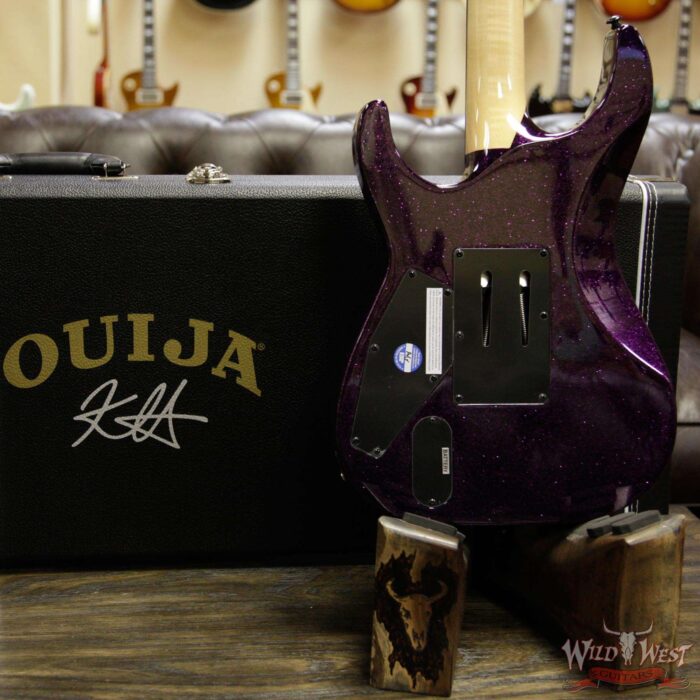 ESP LTD Limited Edition Kirk Hammett Signature KH Ouija Purple Sparkle # 002 of 500 - Image 9