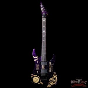 ESP LTD Limited Edition Kirk Hammett Signature KH Ouija Purple Sparkle # 002 of 500 - Image 2