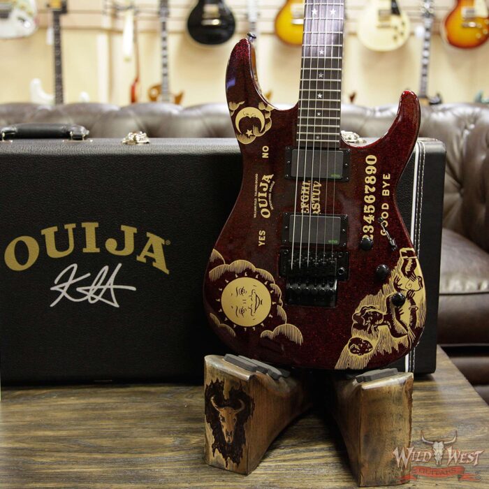 ESP LTD Limited Edition Kirk Hammett Signature KH Ouija Red Sparkle # 265 of 500 - Image 6