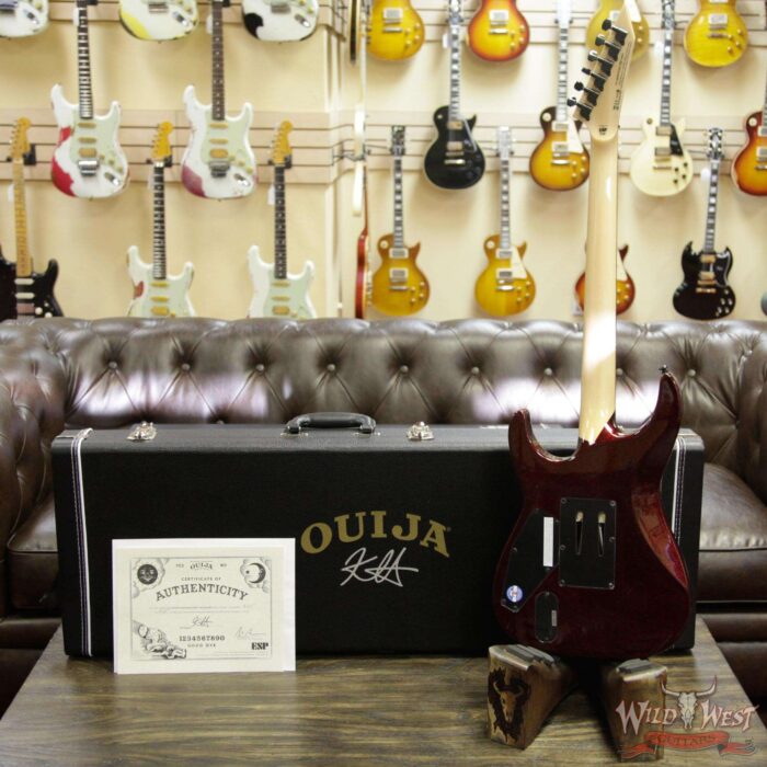 ESP LTD Limited Edition Kirk Hammett Signature KH Ouija Red Sparkle # 265 of 500 - Image 7