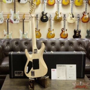 ESP USA Limited Edition Burl Series M-I FR DLX Poplar Burl w/ Swamp Ash Lime Burst - Image 12