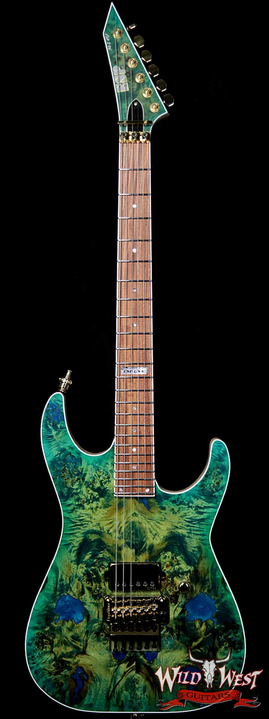esp-m-i-dx-us19208-mainY__wwg_large.jpg ESP USA Limited Edition Burl Series M-I FR DLX Poplar Burl w/ Swamp Ash Lime Burst - Image 1