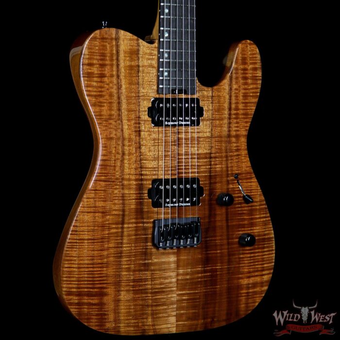 ESP USA Limited Edition 6 of 25 TE-II Hardtail Koa Top with Ebony Fretboard Natural - Image 4