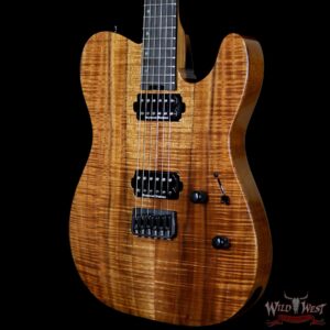 ESP USA Limited Edition 6 of 25 TE-II Hardtail Koa Top with Ebony Fretboard Natural - Image 2
