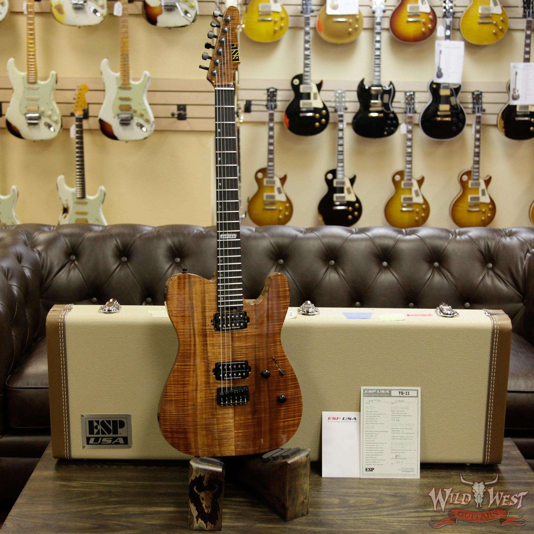esp-teii-koa-us17103-d1__wwg.jpg ESP USA Limited Edition 6 of 25 TE-II Hardtail Koa Top with Ebony Fretboard Natural - Image 13
