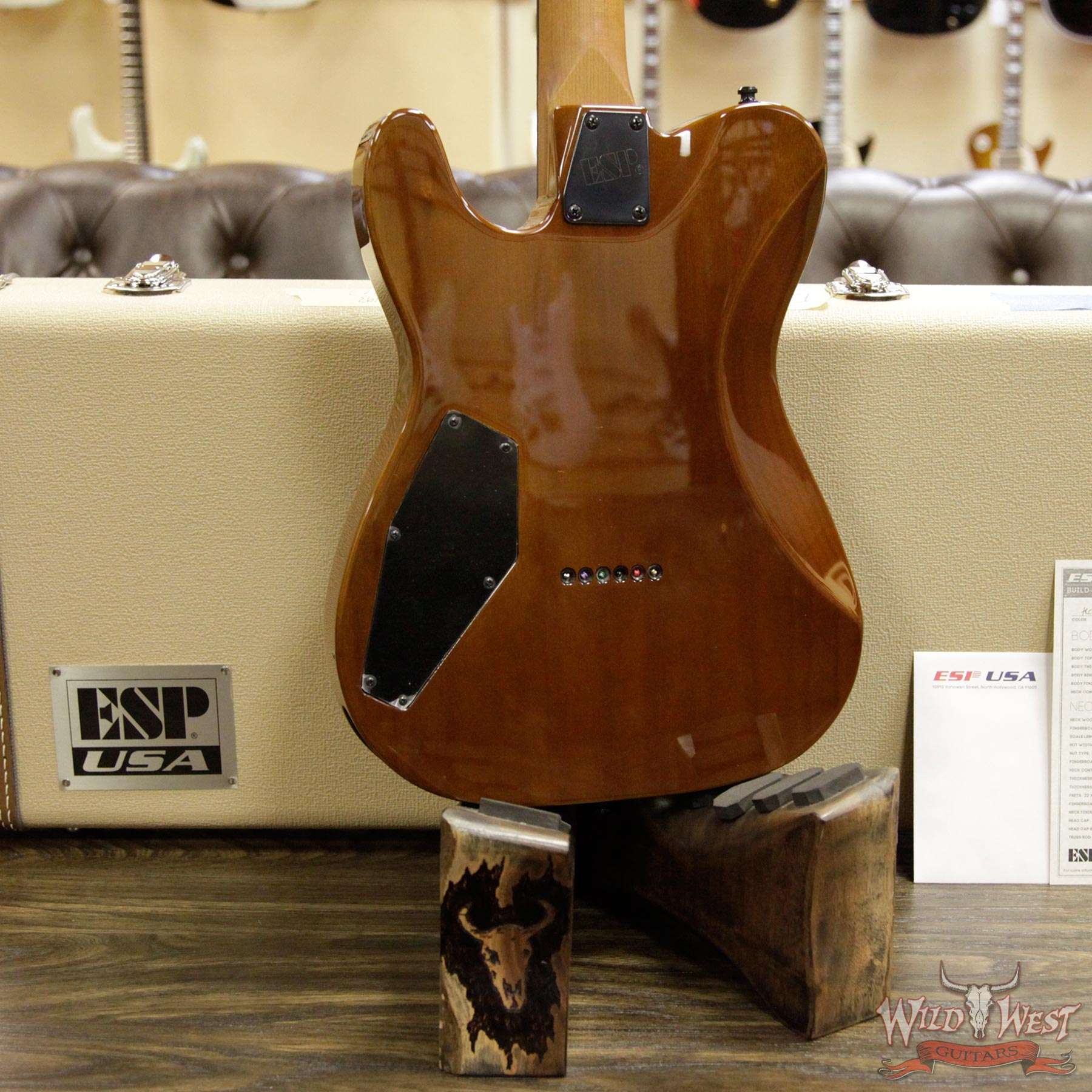 esp-teii-koa-us17103-d4__wwg.jpg ESP USA Limited Edition 6 of 25 TE-II Hardtail Koa Top with Ebony Fretboard Natural - Image 16