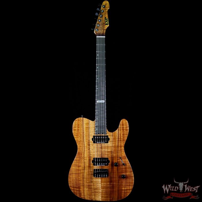 ESP USA Limited Edition 6 of 25 TE-II Hardtail Koa Top with Ebony Fretboard Natural - Image 5