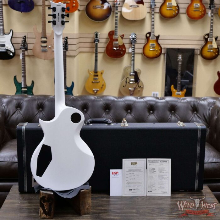 ESP USA Eclipse Seymour Duncan Custom/‘59 Pickup Satin Pearl White - Image 8