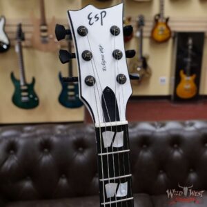 ESP USA Eclipse Seymour Duncan Custom/‘59 Pickup Satin Pearl White - Image 6