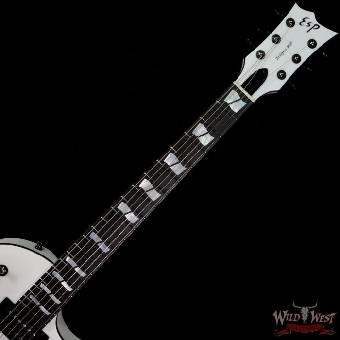 ESP USA Eclipse Seymour Duncan Custom/‘59 Pickup Satin Pearl White - Image 4