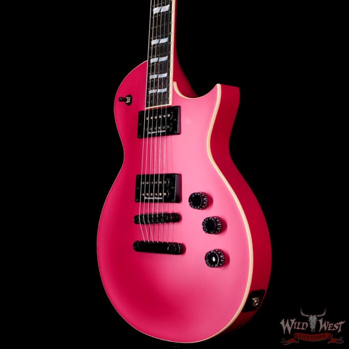 ESP USA Eclipse Seymour Duncan Alnico II Pro Set Ebony Fingerboard Satin Magenta Pearl - Image 2