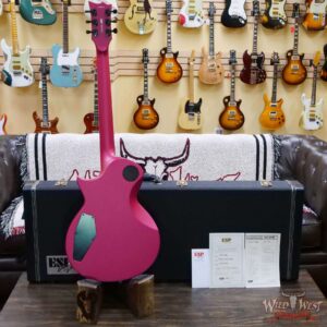 ESP USA Eclipse Seymour Duncan Alnico II Pro Set Ebony Fingerboard Satin Magenta Pearl - Image 8