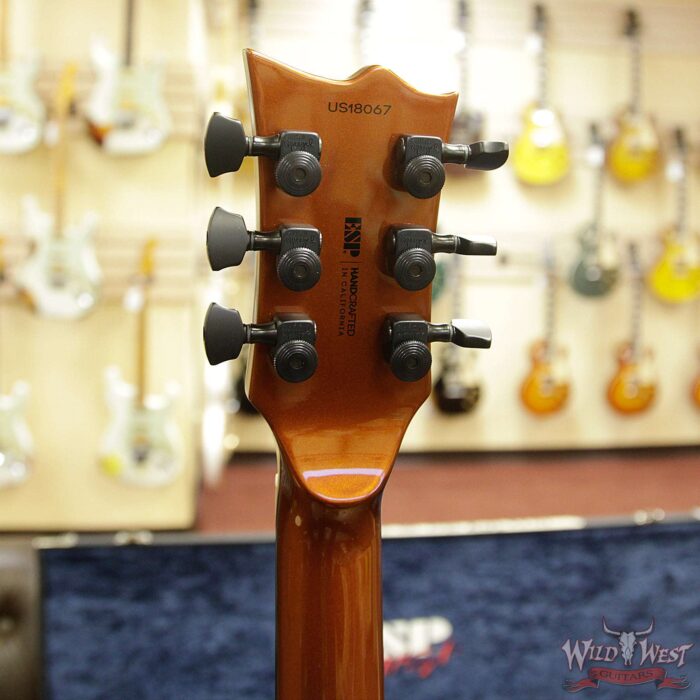 ESP USA Eclipse Hardtail Ebony Fretboard Duncan Saturday Night Special Pickups Fire Rust Metallic - Image 12