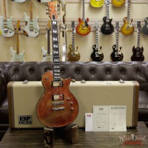 ESP USA Eclipse Maple Top Mahogany Body Ebony Fretboard EMG Pickups Solar Flare - Image 8