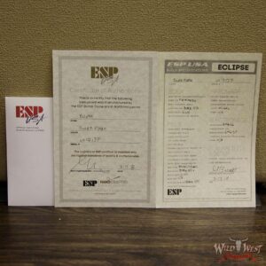 ESP USA Eclipse Maple Top Mahogany Body Ebony Fretboard EMG Pickups Solar Flare - Image 12