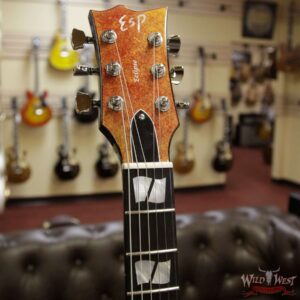 ESP USA Eclipse Maple Top Mahogany Body Ebony Fretboard EMG Pickups Solar Flare - Image 6