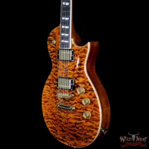 ESP USA Eclipse Quilted Maple Top Ebony Fingerboard Seymour Duncan APH-1 Pickups Tiger Eye Gold Hardware - Image 2