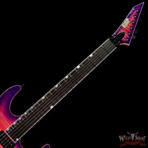 ESP USA M-II FR-DLX Floyd Rose Flame Maple Top Ebony Fingerboard Seymour Duncan Custom/ ‘59 Cranberry Burst - Image 4