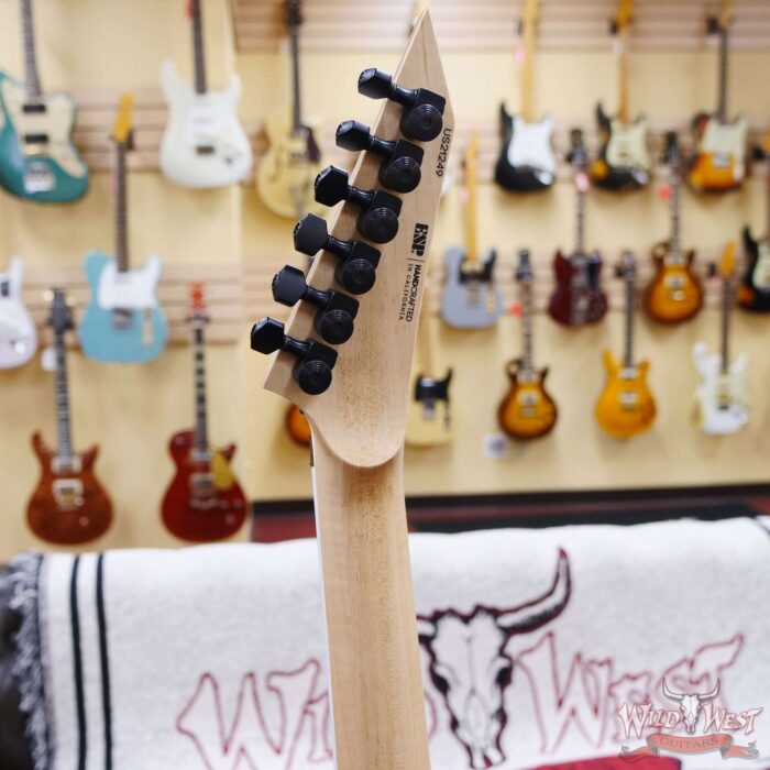 ESP USA M-II FR-DLX Floyd Rose Flame Maple Top Ebony Fingerboard Seymour Duncan Custom/ ‘59 Cranberry Burst - Image 10