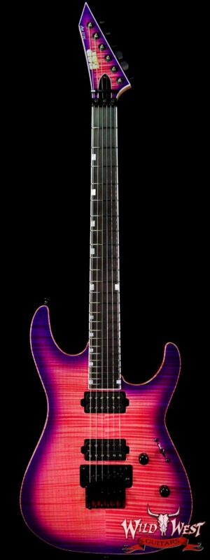 ESP USA M-II FR-DLX Floyd Rose Flame Maple Top Ebony Fingerboard Seymour Duncan Custom/ ‘59 Cranberry Burst