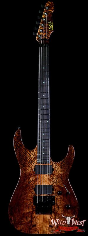 ESP USA M-II FR Floyd Rose EMG Pickups Figured Myrtle Top Ebony Fingerboard Natural