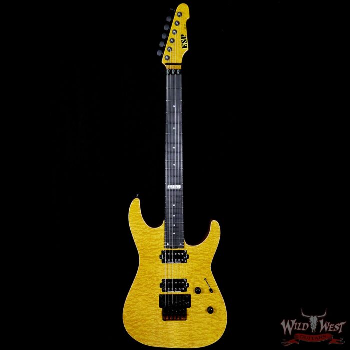 ESP USA M-II Floyd Rose Maple Top with Ebony Fretboard Honey - Image 5
