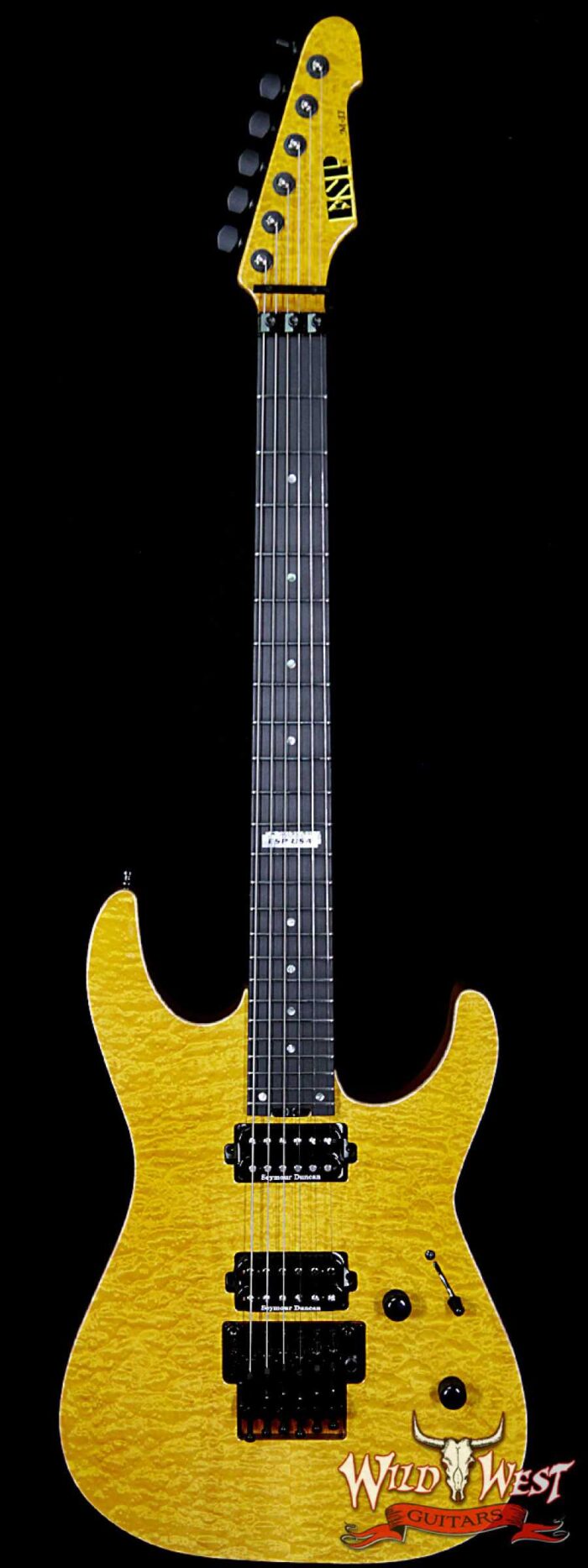 ESP USA M-II Floyd Rose Maple Top with Ebony Fretboard Honey - Image 1