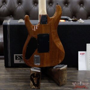 ESP USA M-II FR Floyd Rose DLX EMG Pickups Quilted Maple Top with Mahogany Body Ebony Fingerboard See-Thru Blue - Image 11