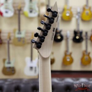 ESP USA M-II FR Floyd Rose DLX EMG Pickups Quilted Maple Top with Mahogany Body Ebony Fingerboard See-Thru Blue - Image 6