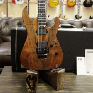 ESP USA M-II Floyd Rose Koa Top with Ebony Fretboard EMG Pickups Natural - Image 10
