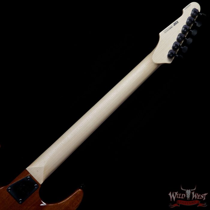 ESP USA M-II Floyd Rose Koa Top with Ebony Fretboard EMG Pickups Natural - Image 8