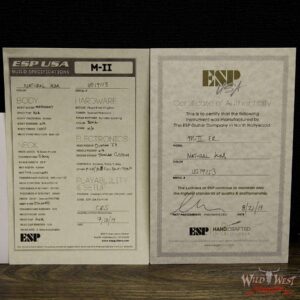 ESP USA M-II Floyd Rose Koa Top with Ebony Fretboard Natural - Image 13