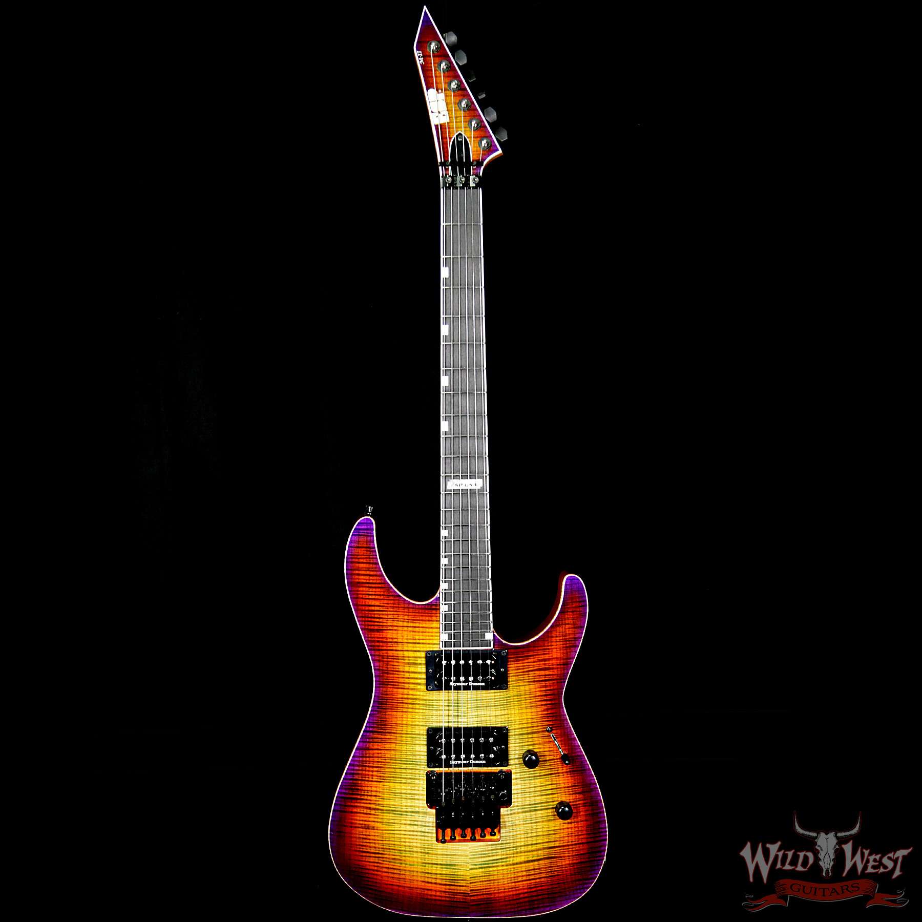 esp-usa-mii-mtb-ft-lynchboost-us18116-bf__wwg.jpg ESP USA M-II NTH Floyd Rose Neck-Thru Body Flame Maple Top Ebony Board Lynch Burst - Image 5