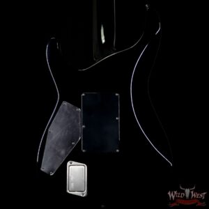 ESP USA M-II Neck NTB Floyd Rose Thru Body Ebony Fretboard EMG Pickup Black - Image 7